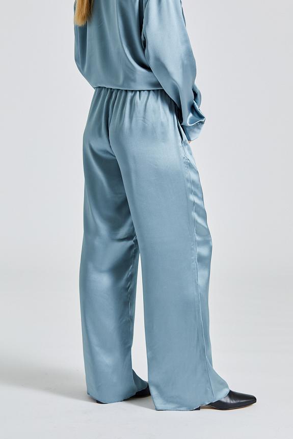 Holzweiler Luka Satin Trousers Blue-1
